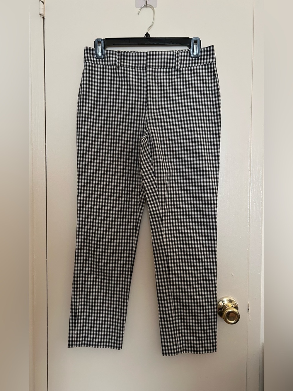 Club Monaco Gingham Cropped Pant